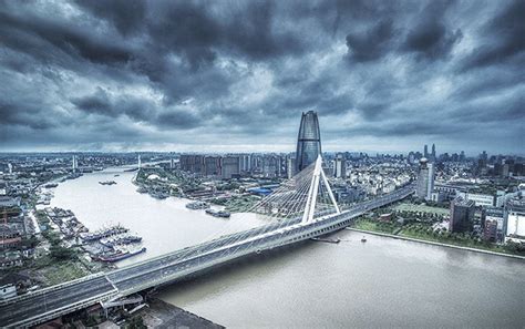 宁波江北区老外滩外滩大桥4K航拍mp44K视频素材-第1509个作品