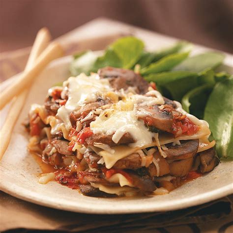 Mushroom Lasagna Recipe   Taste of Home