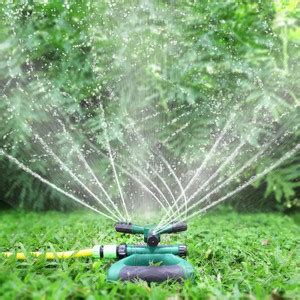 Mizuki Garden Sprinkler, Adjustable 360 Degree Rotation Lawn Sprinkler ...