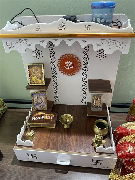7CR Engineered Wood New Temple (White) : Amazon.in: Home & Kitchen