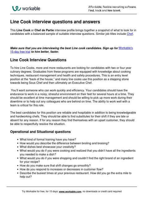 Commis Chef Interview Questions 的图像结果