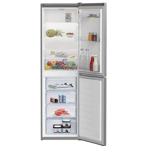 Beko 270 Litre 50/50 Split Freestanding Fridge Freezer - Silver ...