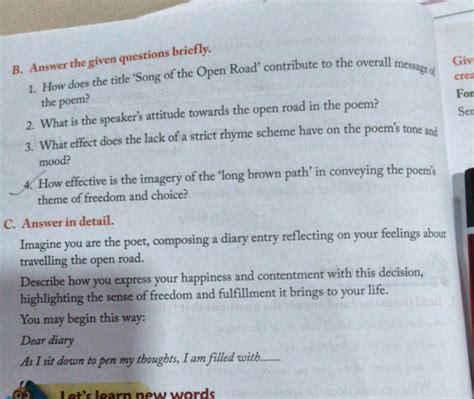 B. Answer the given questions briefly. How does the title 'Song of the Op..