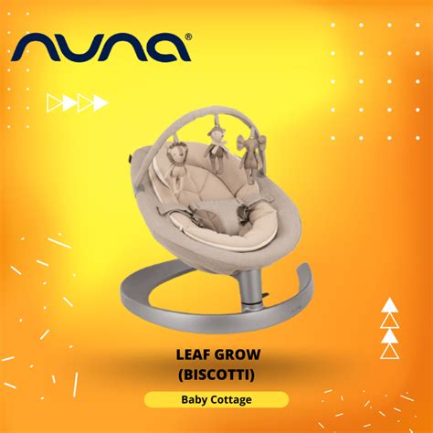Nuna Leaf Grow Baby Swing With Toybar - Biscotti | Shopee Malaysia