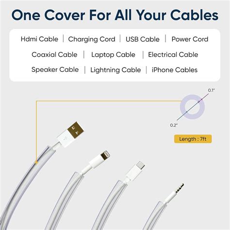 Buy PROTECTO® Cord Covers for Pets Flexible Floor Cable Cover -7ft Odor ...