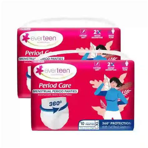 everteen Period Care Disposable Period Panties, Neem Safflower