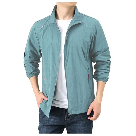Bwdbhd Mens Lightweight Windbreaker Men's Jacket Casual Windproof ...