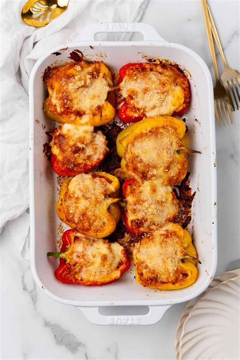 Ground Chicken Stuffed Peppers Recipe