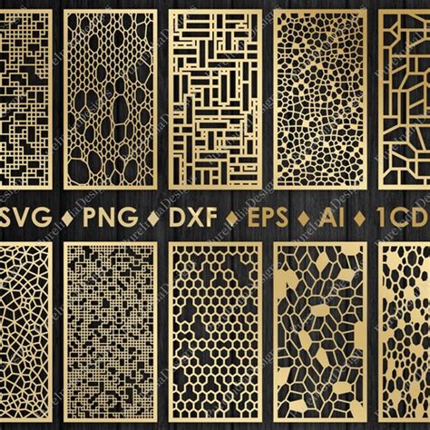 8 Pcs Bundle Partitions room Divider files Vector Panel - Etsy India