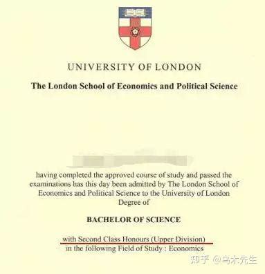 英国伦敦大学毕业证展示