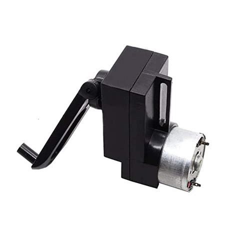 4W Hand Crank DC Power Generator Gear Motor Dynamo Hand held Generator ...