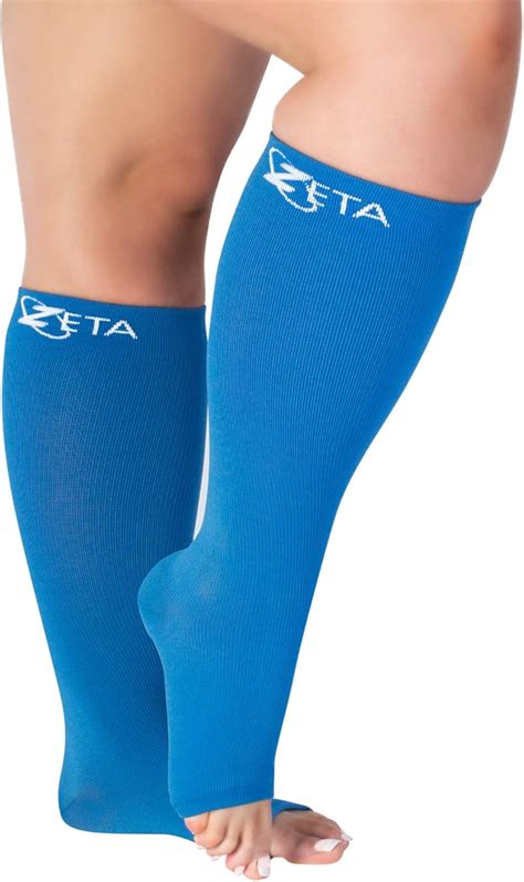 Zeta Wear Plus Size Open Toe Leg Sleeve Support Socks - Wide India | Ubuy