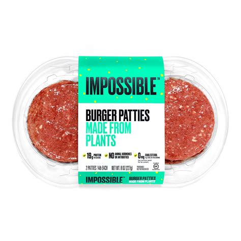Impossible Burger Plant Based Patties - 8oz – BrickSeek