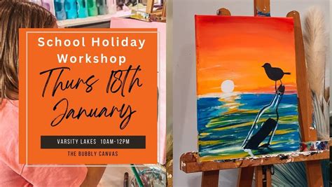 SCHOOL HOLIDAY ART CLASS- Message in a bottle , Varsity Lakes ...