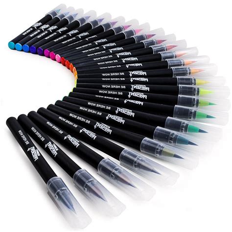 Watercolor Brush Pens Set 25pcs Water Paint Markers