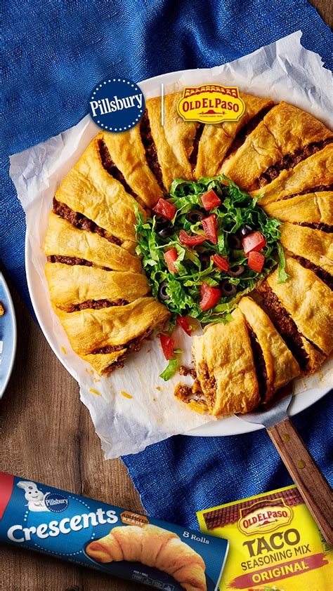 Taco ring with crescent rolls recipe – Artofit