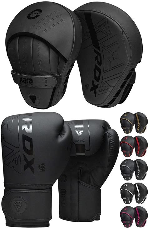 Buy RDX Boxing Pads and Gloves Set, Maya Hide Leather Kara Hook and Jab ...