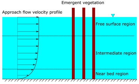A Review on Hydrodynamics of Free Surface Flows in Emergent Vegetated ...