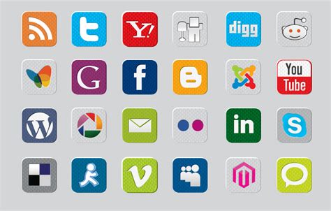 社交网站logo大集合图片平面广告素材免费下载(图片编号:143337)-六图网