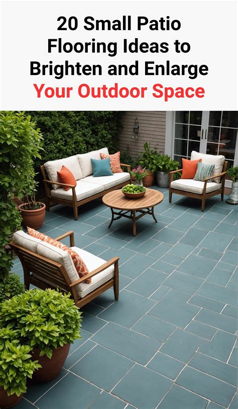 20 Small Patio Flooring Ideas To Brighten And Enlarge Your Outdoor ...