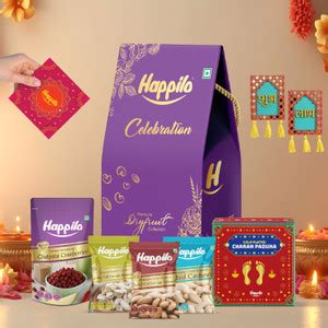Happilo Shubh Labh Diwali Gift Pack | 7 Items | Premium Dry Fruits ...