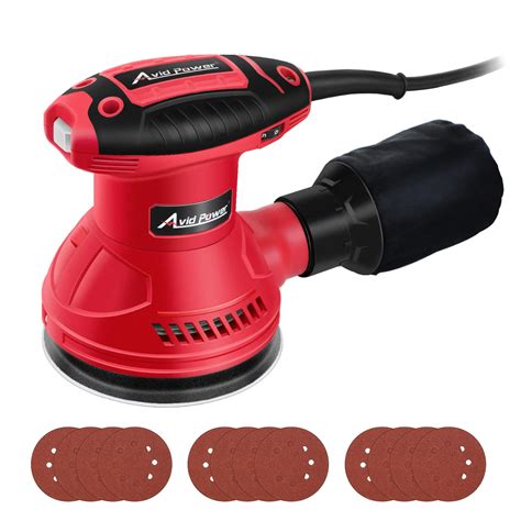 AVID POWER Orbital Sander 3.0 Amp 5 Inch Random Orbit Sander 6 Variable ...