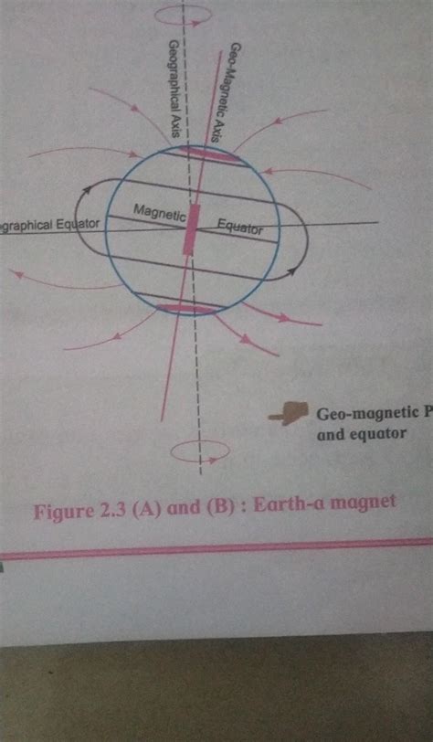 4. Draw neat diagrams, label themexplain(B) Magnetic pole and equator ...