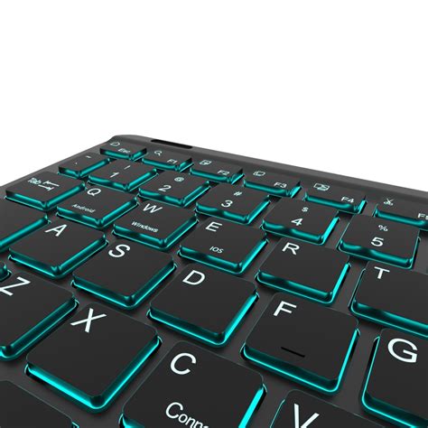 DOMO Magickey K12BTL Wireless Bluetooth Backlit LED Keyboard with ...