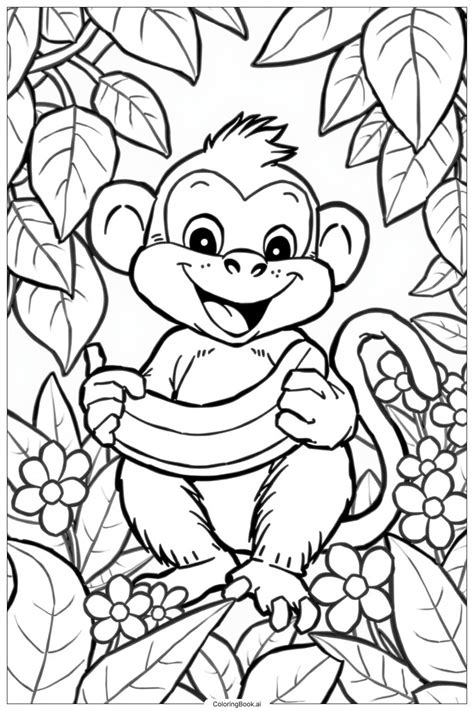 15 dibujos de mono para colorear (PDF y PNG gratis)