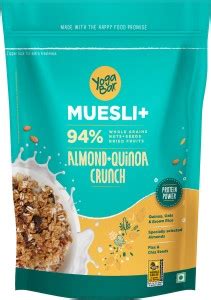 Yogabar Almond + Quinoa Crunch Muesli Pouch Price in India - Buy ...