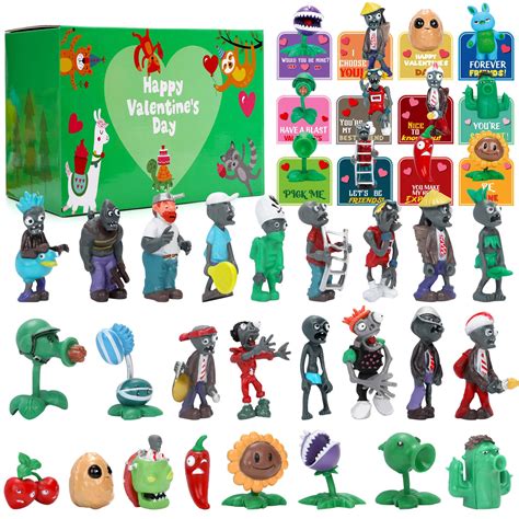 Valentines Day Cards For Kids Classroom 24 Plants And Zombies ...