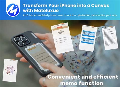 E-Ink new product: Mateluxue E-Ink phone case, storage expansion and e ...