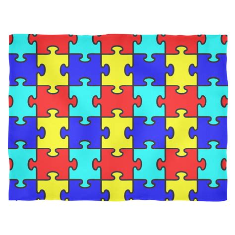 Autism Puzzle Pieces SOFT Fleece Blanket - Autism Awareness America