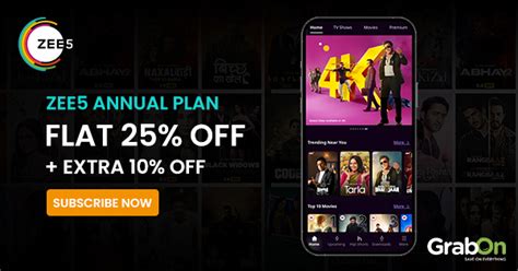 ZEE5 Coupon Codes: 50% + 15% OFF Promo Code Jan 2026