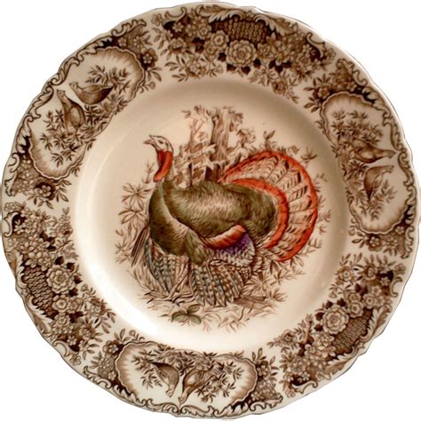 Vintage Johnson Brothers Wild Turkey Dinner Plate -- found at www ...
