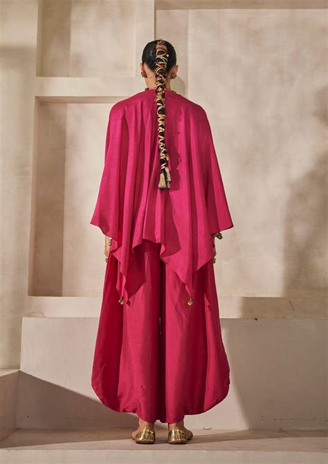 Fuchsia Jaipur Kaftan Set – Seeaash