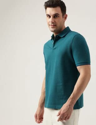 Cotton Striped Spread Collar Polo T-Shirt
