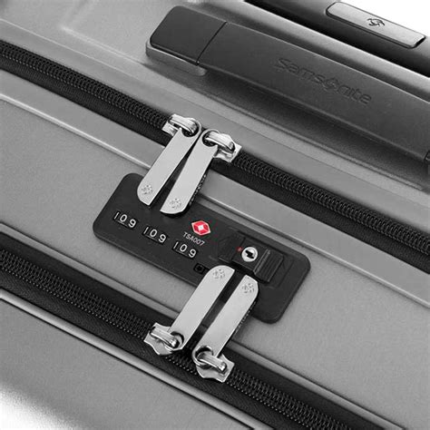 Samsonite Evoa Spinner 55 20 Front Pkt Unisex Brushed Silver Cabin Luggage