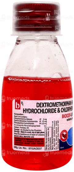 Biocof Junior Syrup 60 Ml - Uses, Side Effects, Dosage, Price | Truemeds