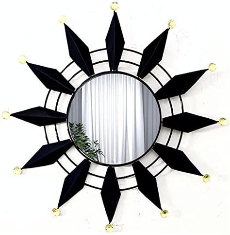 Buy Mirror Wall Mounted Hanging Mirror Flower Design Modern Art Mirror ...
