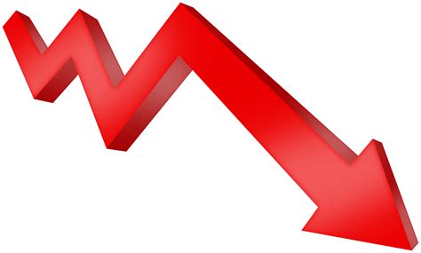 Red 3D Arrow Down PNG Clipart | Gallery Yopriceville - High-Quality ...