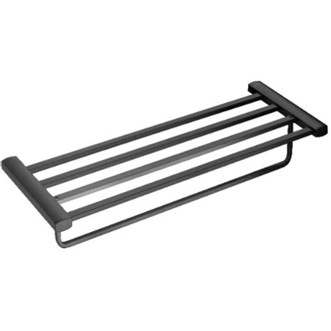 Bridgepoint - BP102- Black Towel Rail/Shelf