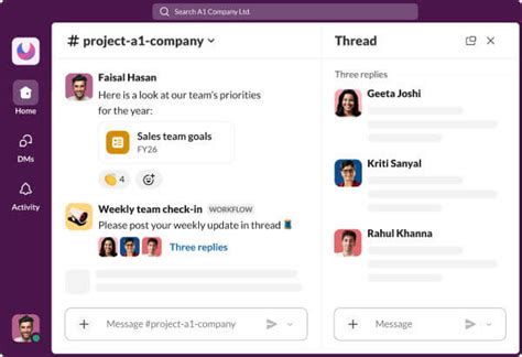 Team collaboration software and messaging tool | Slack