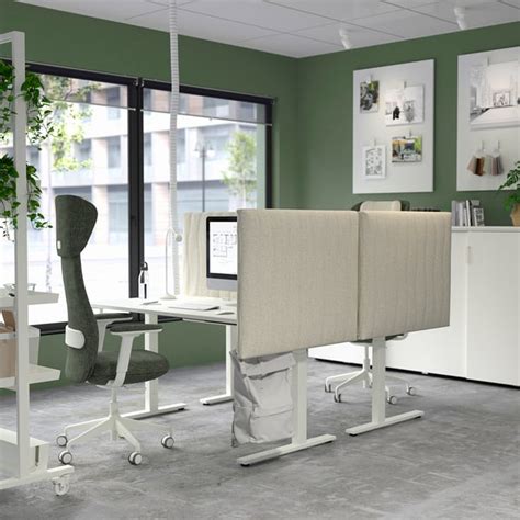 MITTZON desk, white, 140x60 cm (551/8x235/8") - IKEA