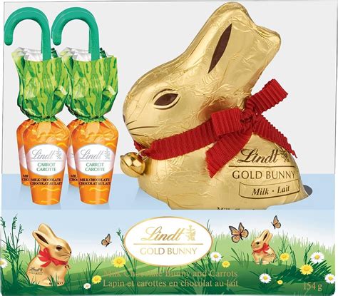 NEW LINDT GOLD BUNNY MILK CHOCOLATE BUNNY WITH