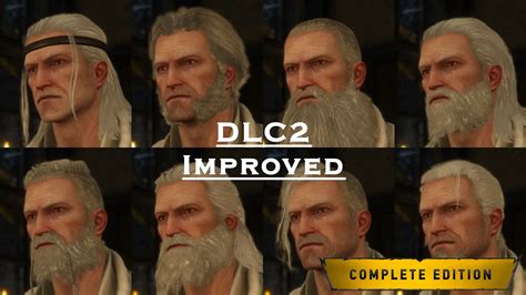 New Hairstyles and Beards For Geralt (DLC2 Improved) at The Witcher 3 ...
