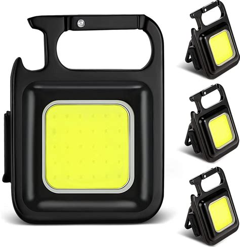 Arango Mini LED Flashlight Keychain Torch- COB Work Lights 500 Lumens ...