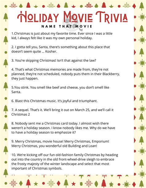 Printable Christmas Trivia Questions And Answers - Printable Board Games