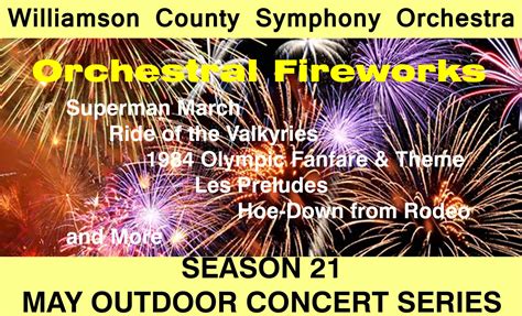 Williamson County Symphony Orchestra May Outdoor Concert Series - Round ...