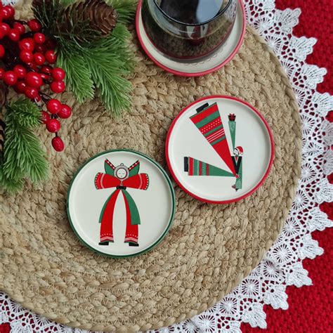 Holly Jolly – Coaster Set – ta.da tableware